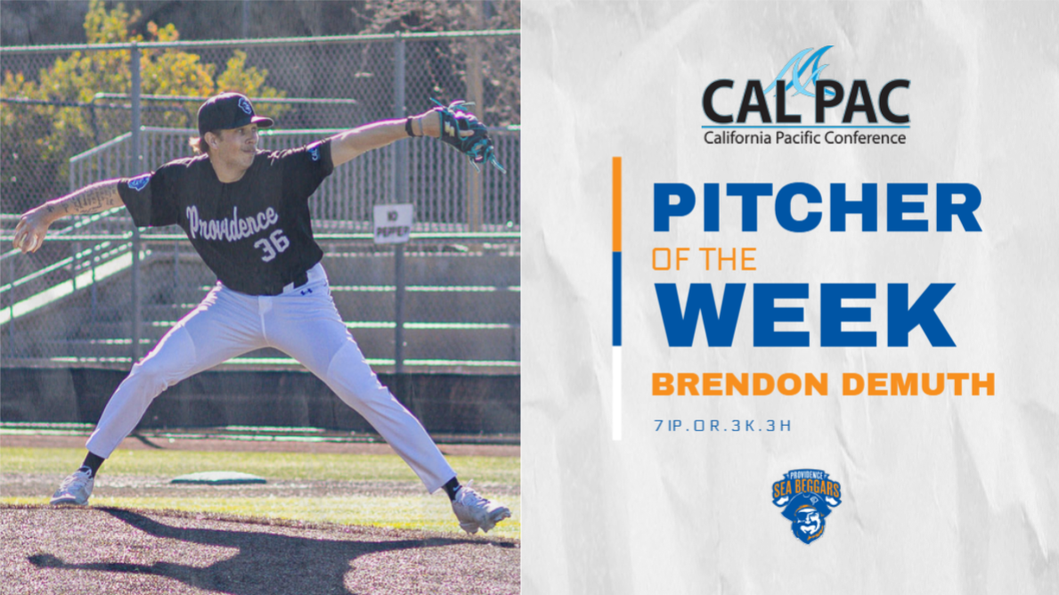 Brendon Demuth named Cal Pac Pitcher of the Week